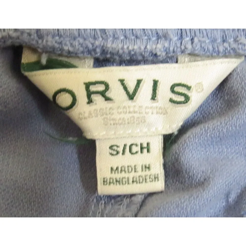 Orvis Women's Relaxed Drawstring Shorts Sky Blue Small  EUC - Picture 9 of 11